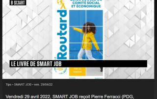 Le Livre de SmartJob reçoit Pierre Ferracci pour le Guide du Routard de l'élu du CSE