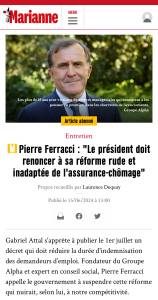 Pierre Ferracci : "Le président doit renoncer à sa réforme rude et inadaptée de l'assurance-chômage"